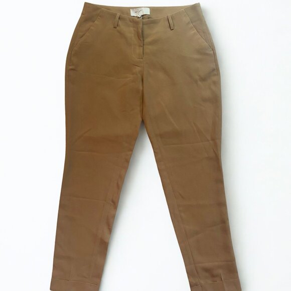 Joie Khaki Slim Fit Ankle Pants, Size 4 - Picture 1 of 7